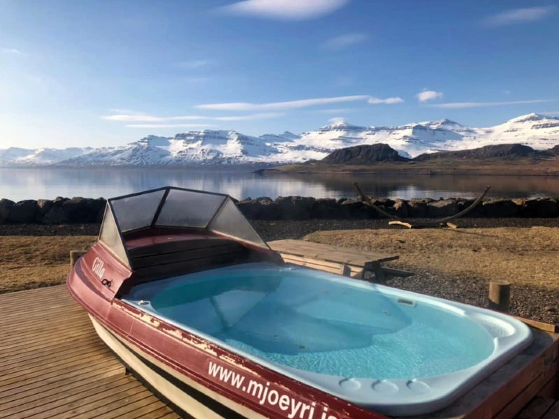 Hot tub bij je cottage oost-Fjorden