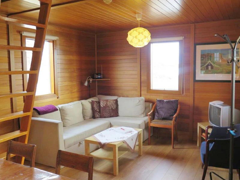 Houten cottage oost-Fjorden