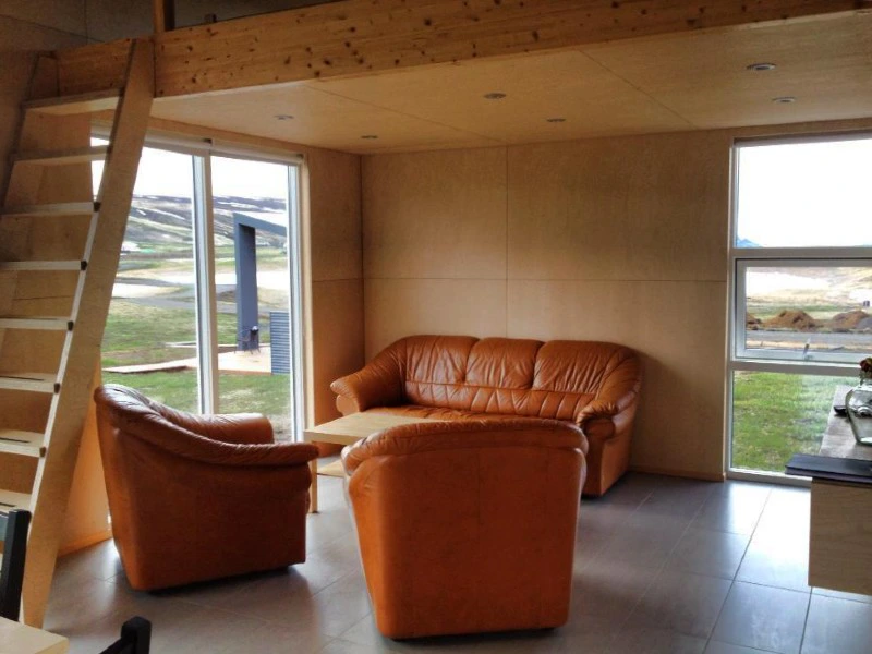 Woonkamer in je special stay in Myvatn