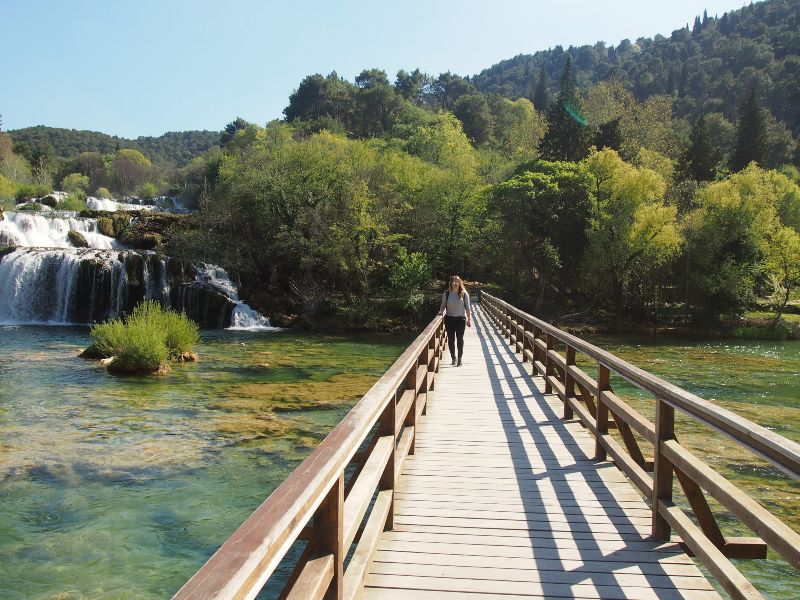 De Krka watervallen