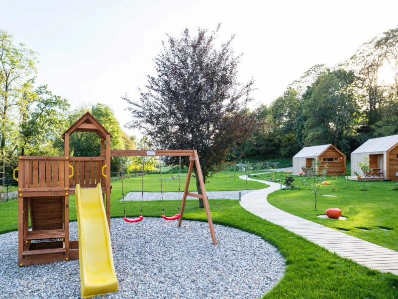 Speelplek op de glamping