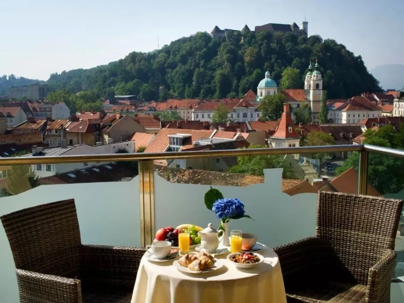 Ljubljana centrum hotel ontbijt