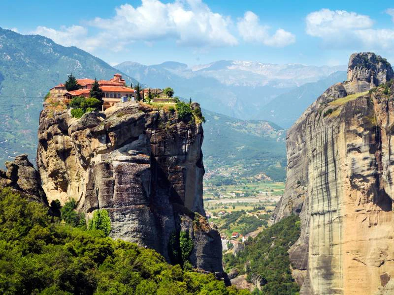 Meteora in Griekenland rots kloosters
