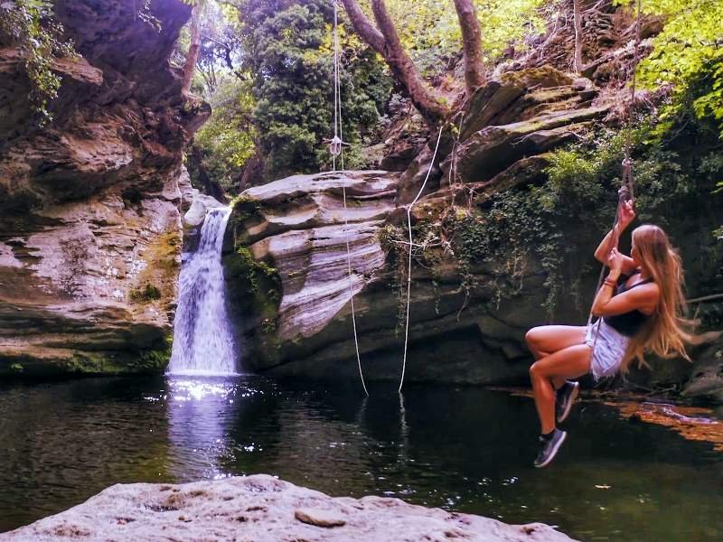 Riviertrekking op Andros