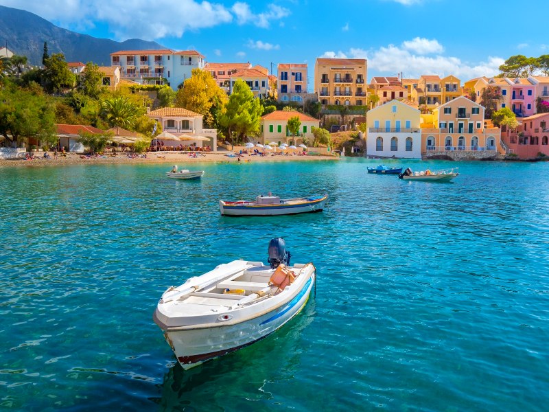 Kajakken in kleurrijk Kefalonia