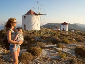 Cycladen eilandhop met kinderen Amorgos