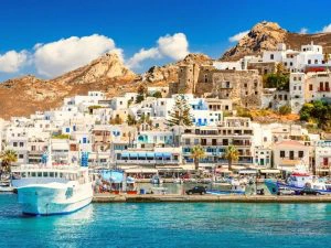 Naxos uitzicht op de haven