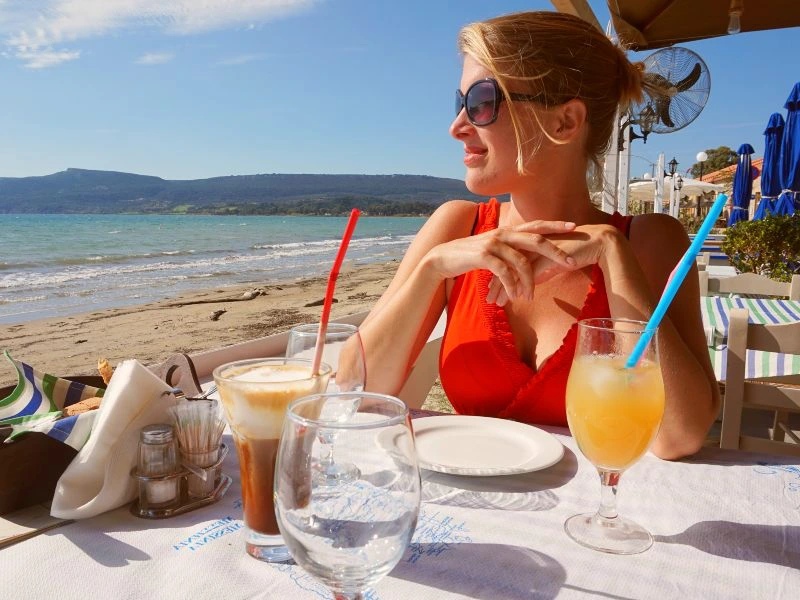 Naxos taverna aan het strand