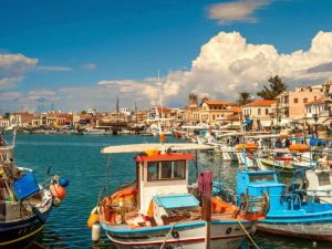 Aegina Griekenland met kinderen - haven