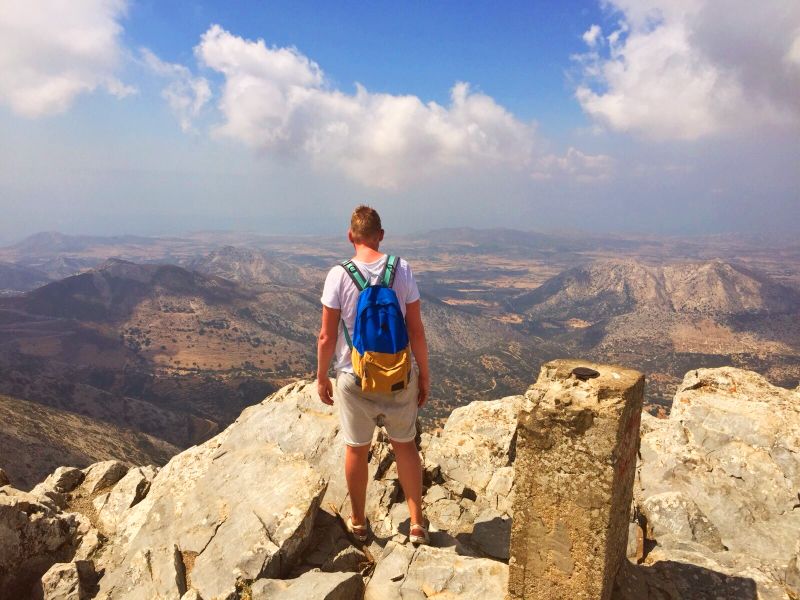Naxos hike op berg Zeus