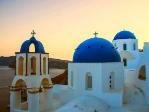 Santorini griekenland zonsondergang