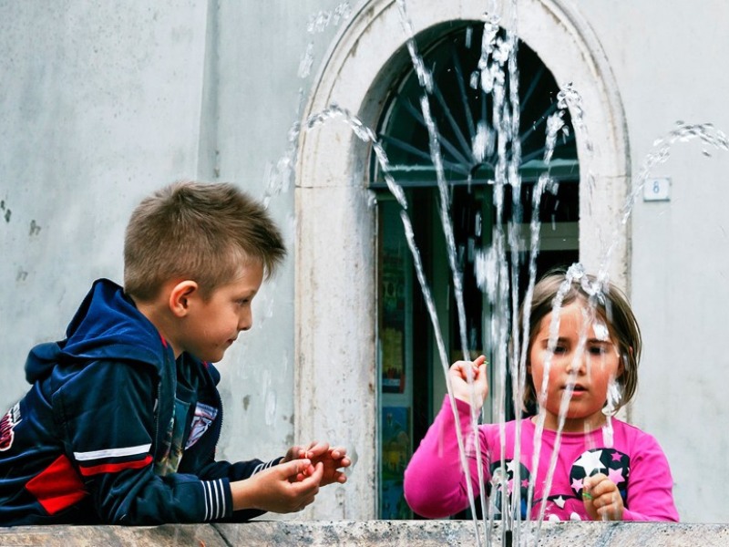 Kinderen in todi - Italie