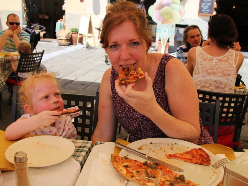 pizza eten