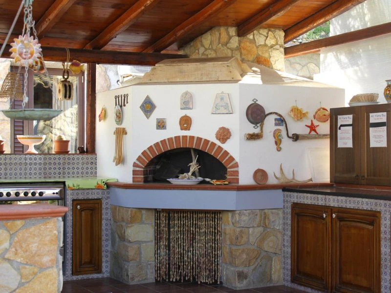 Buitenkeuken bij je hotel in Cefalu