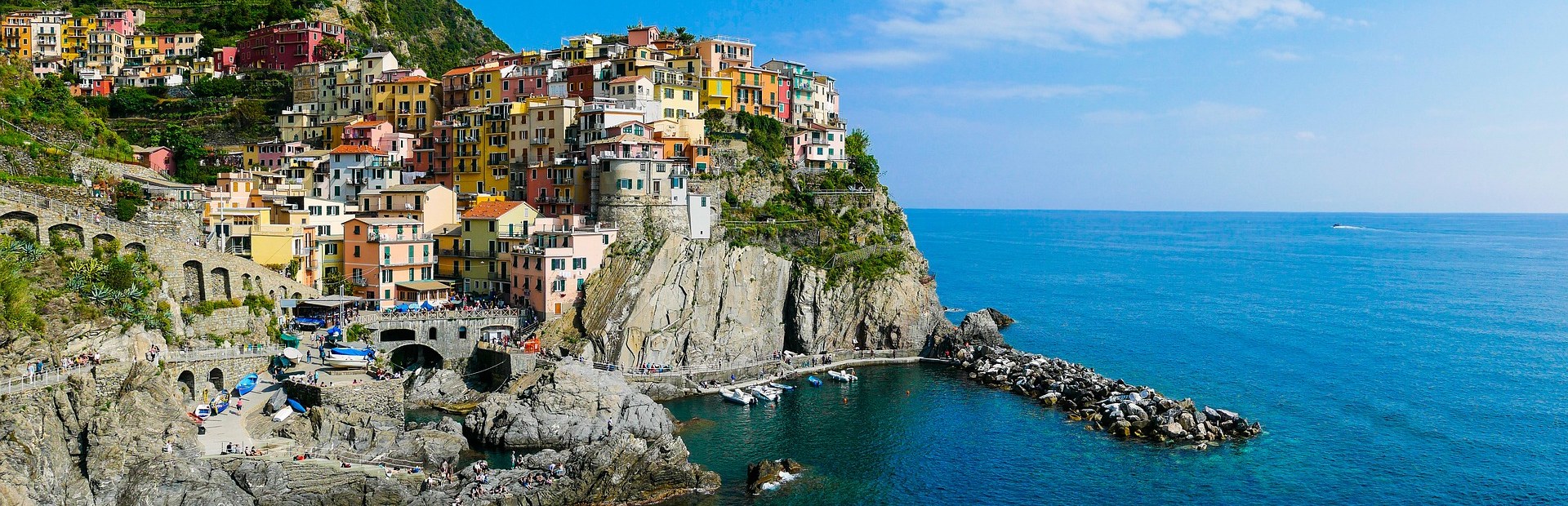 Kustlijn van Cinque Terre in Italie