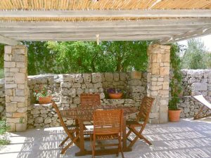 Terras Trulli huisjes