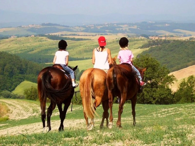 Paardrijden in Val d'Orcia