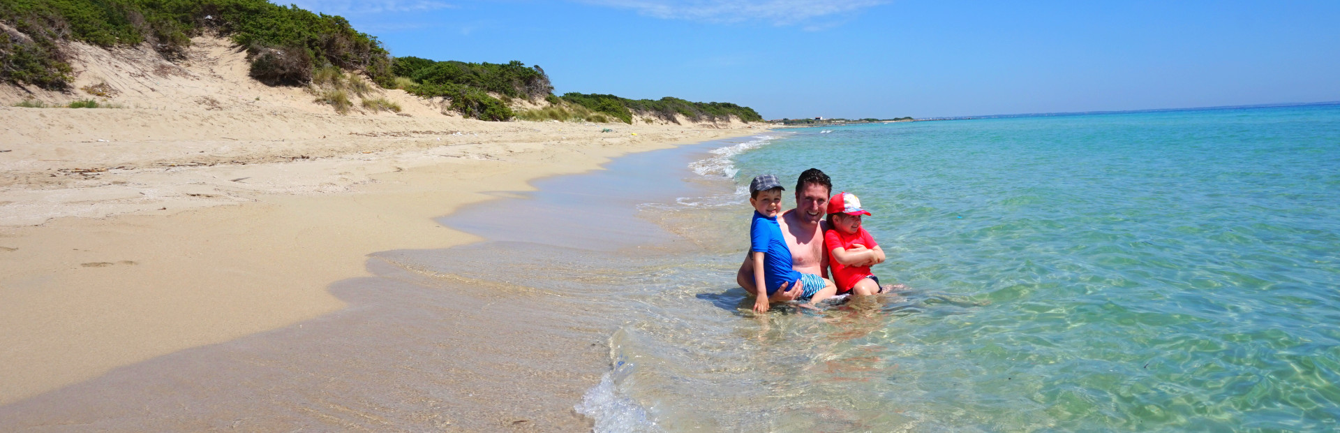 Het strand in salento