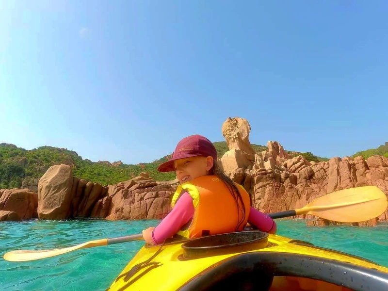 Kajakken in Sardinie