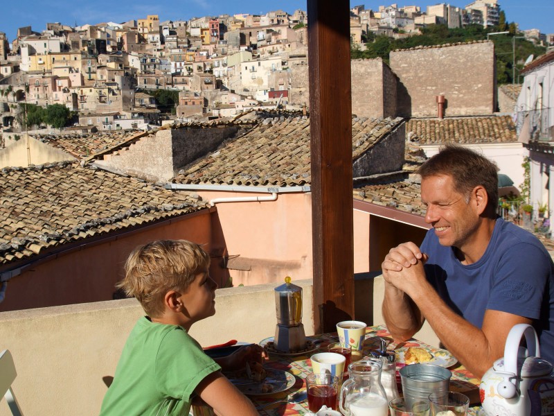 Eten in Cefalu op Sicilie