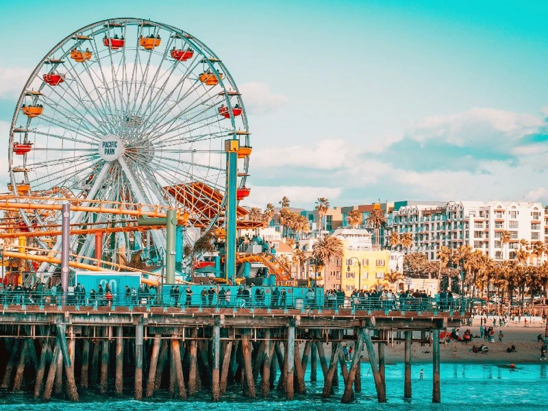 LA Santa Monica Pier - reuzenrad