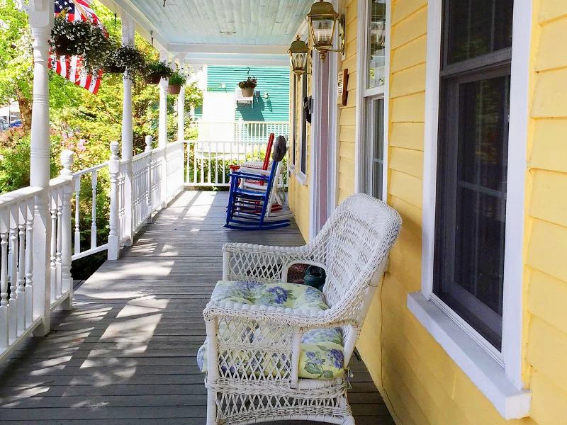 Amerika White Mountains - balkon