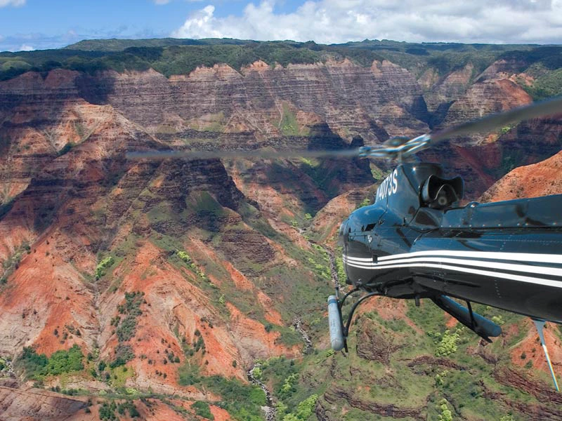 Hawaii Kauai helikoptervlucht Waimea Canyon