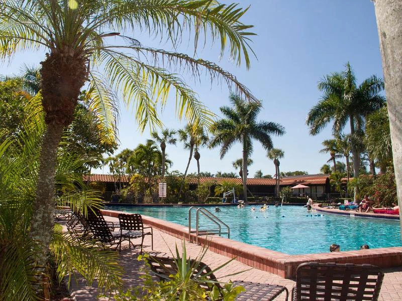 Hotel met zwembad in de Everglades