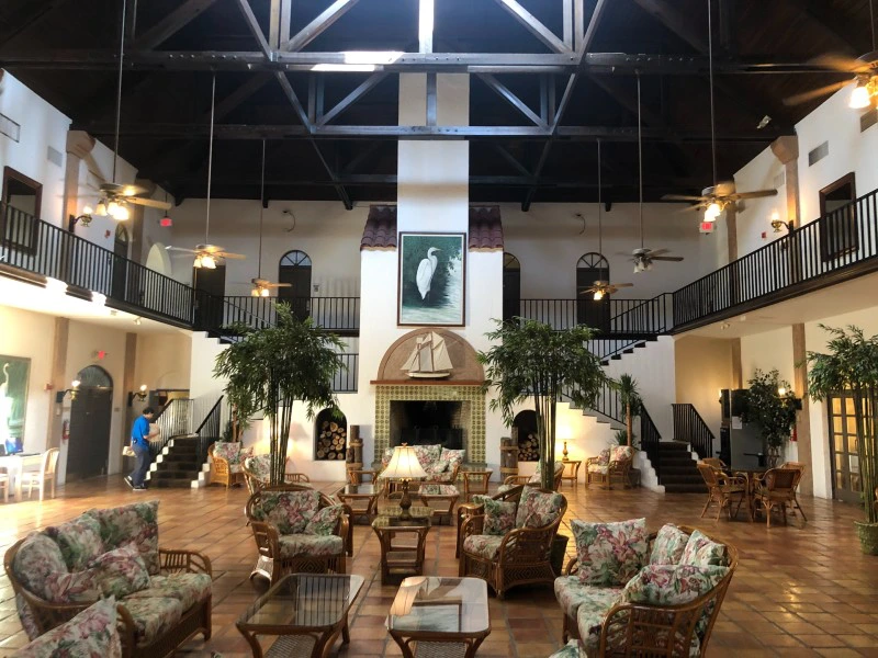 Interieur van het hotel in de Everglades
