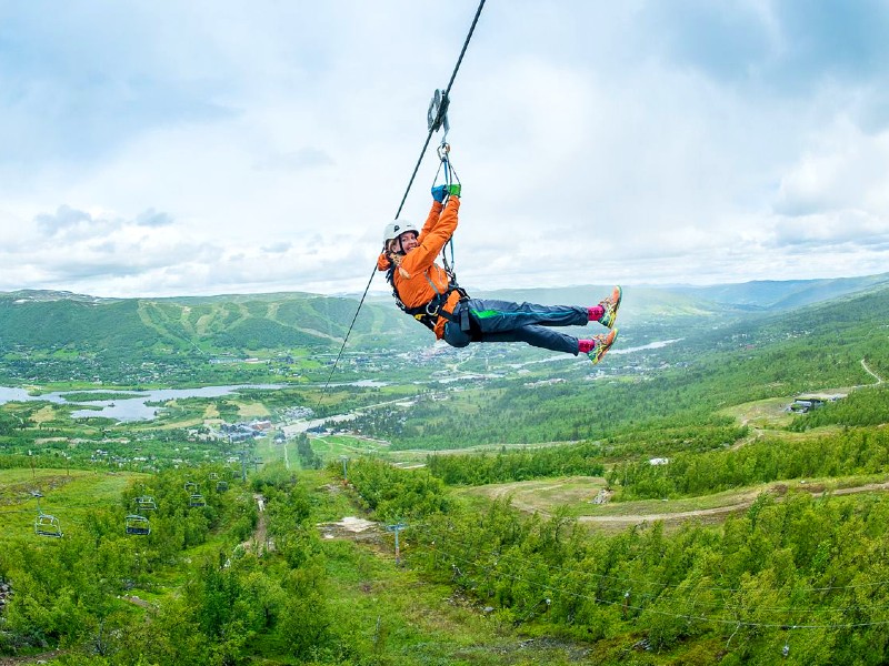 Noorwegen- ziplinen in Geilo