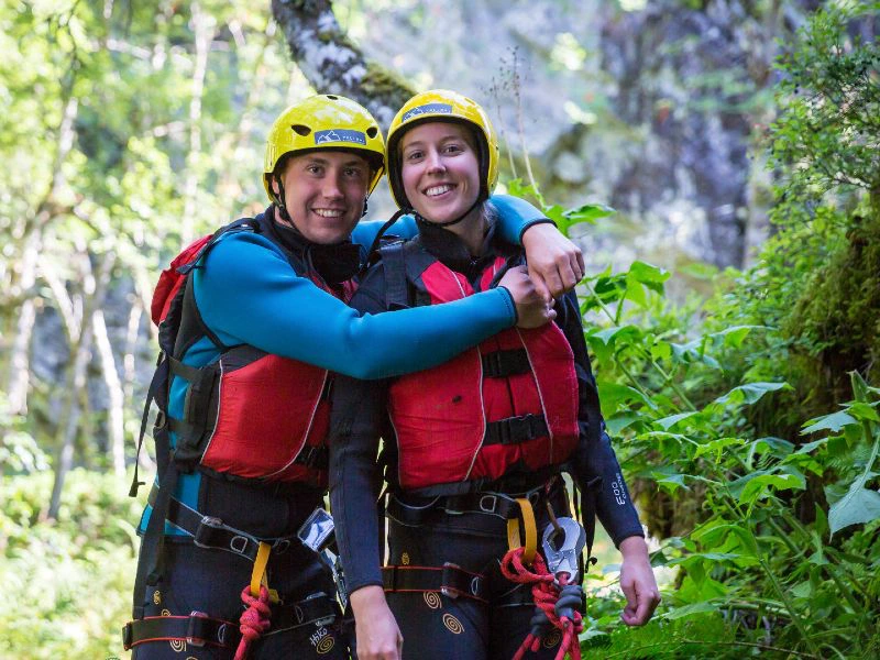 Canyoning Geiranger Noorwegen