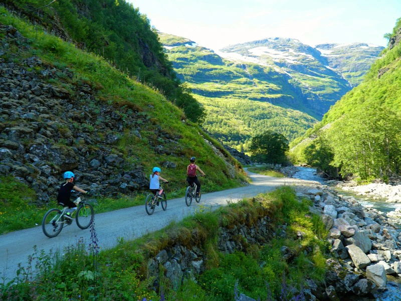 Fietsen in Noorwegen - Flam