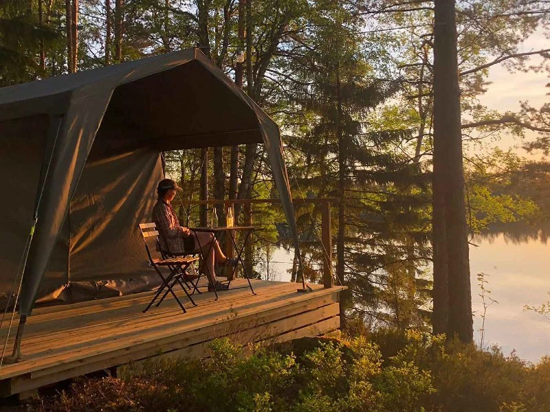 Glamping in Zweden - Tiveden