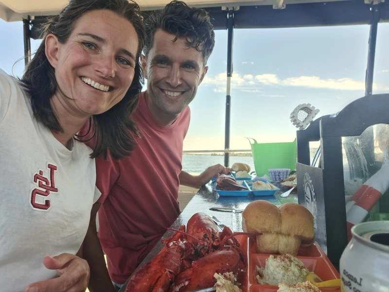 kreeft eten tijdens de excursie in charlottetown