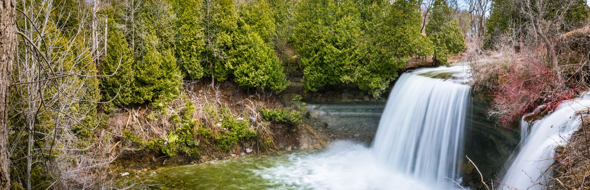 Bridal veil falls manitoulin Island