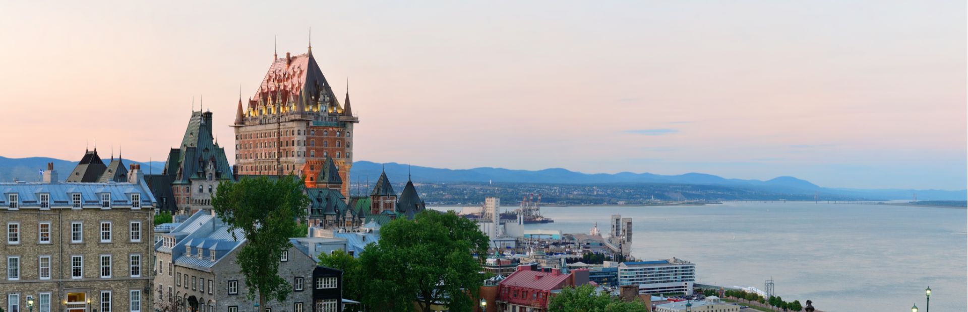 Skyline van de stad Quebec
