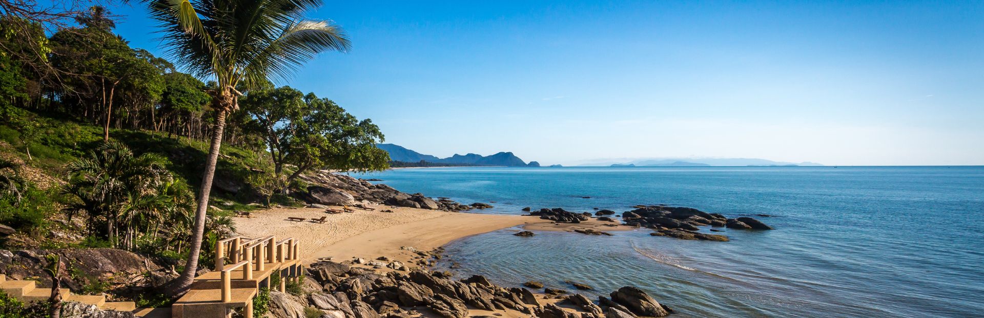 Khanom strand in Thailand