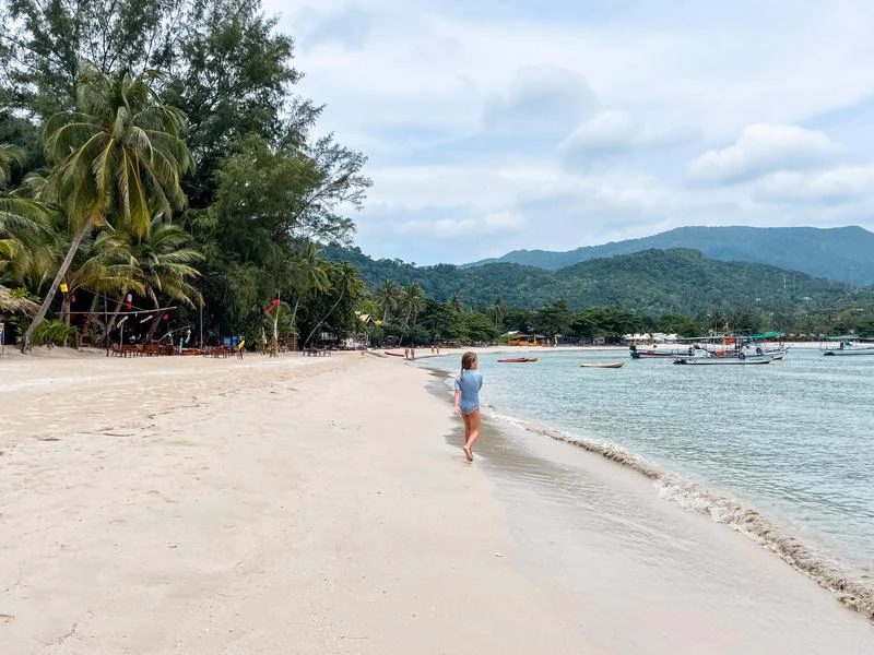 Koh Phangan strand in Thailand