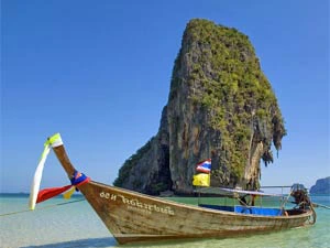 Thailand strand - longtailboot