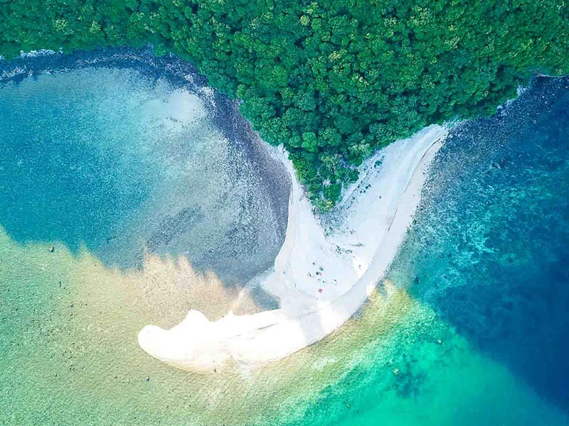 Slapen op een onbewoond eiland Thailand