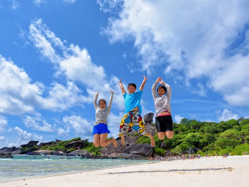 koh phangan kinderen thailand strand