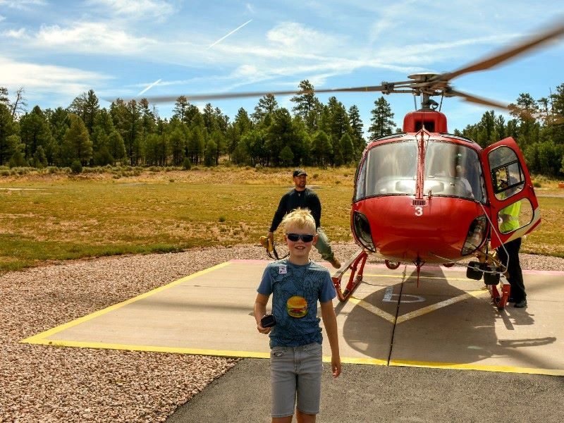 Grand Canyon met kinderen helikoptervlucht