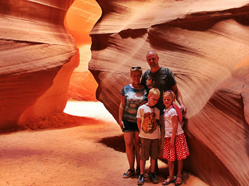 Antelope Canyon - Gezin