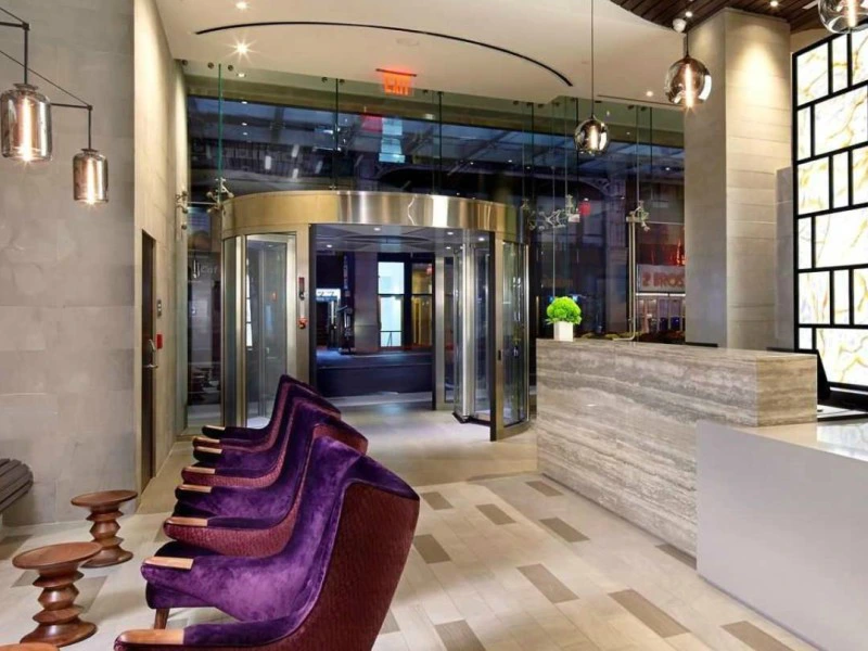 Receptie van hotel in New York