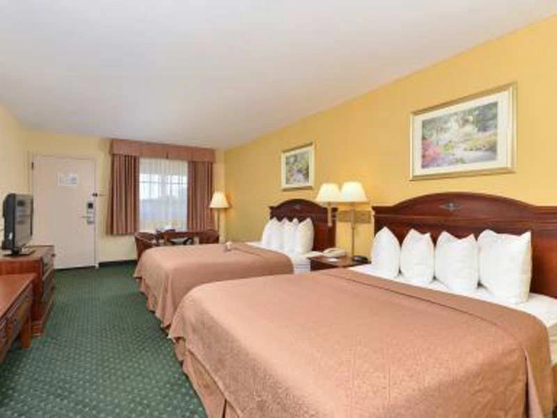 Slaapkamer in het hotel bij Grand Teton