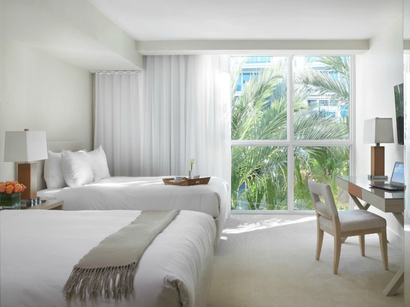 Slaapkamer van het appartement in Miami