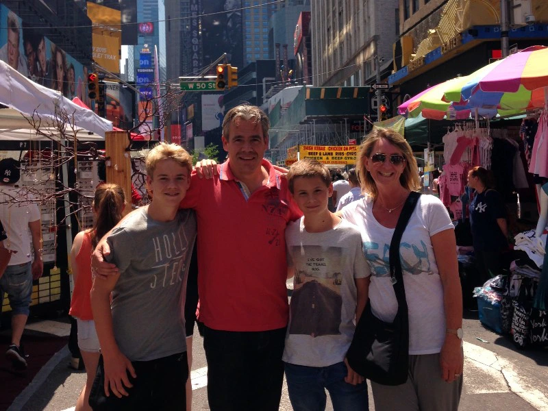 Amerika specialist Anne-Marie met gezin