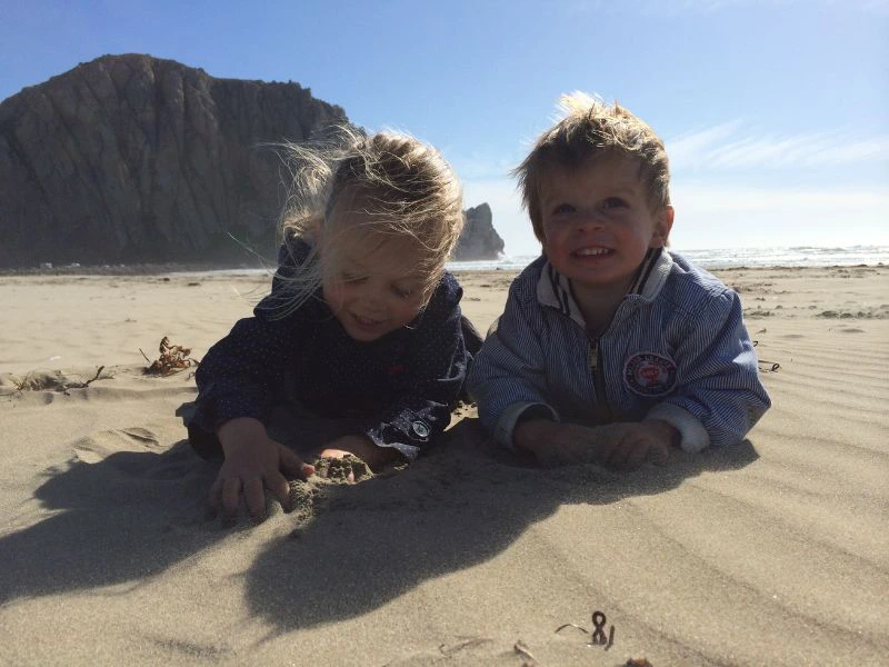 kinderen strand