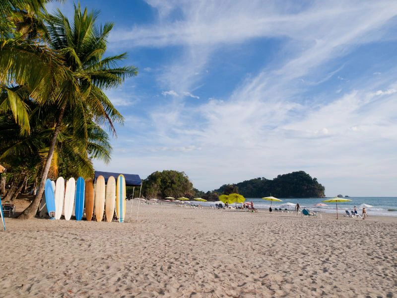 Manuel Antionio strand in Costa Rica
