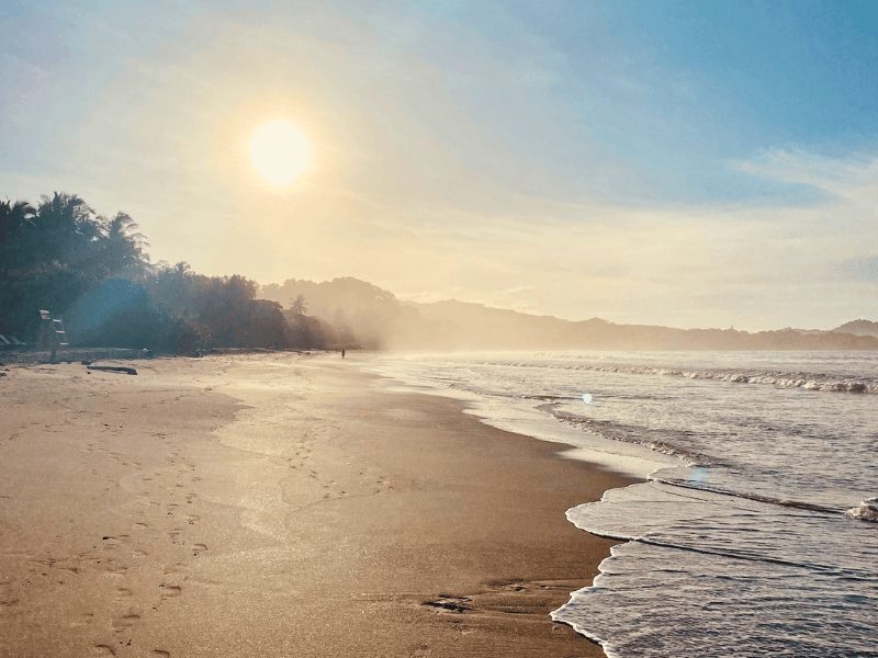 Zonsondergang in Samara, Costa Rica